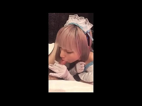 ❤️ Japanese Idol [mayuka], French maid costume, part 1, blowjob and jerk off with lotion ️❌ Just porn at us ️❤